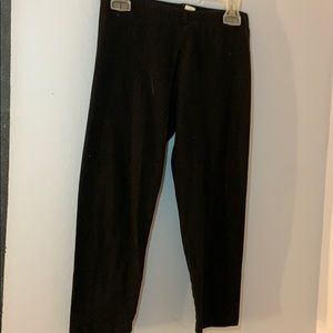 Black cropped leggings